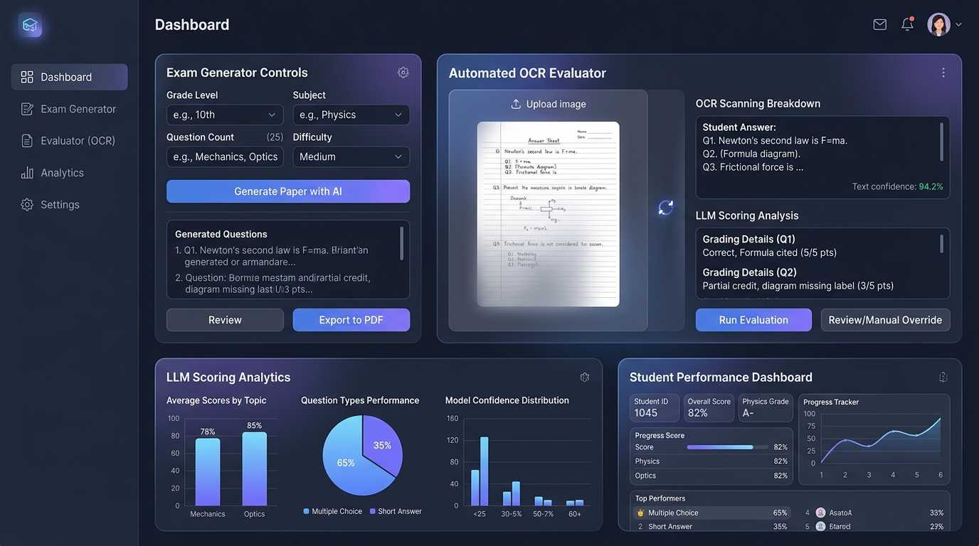 AI Exam Evaluator Project Showcase
