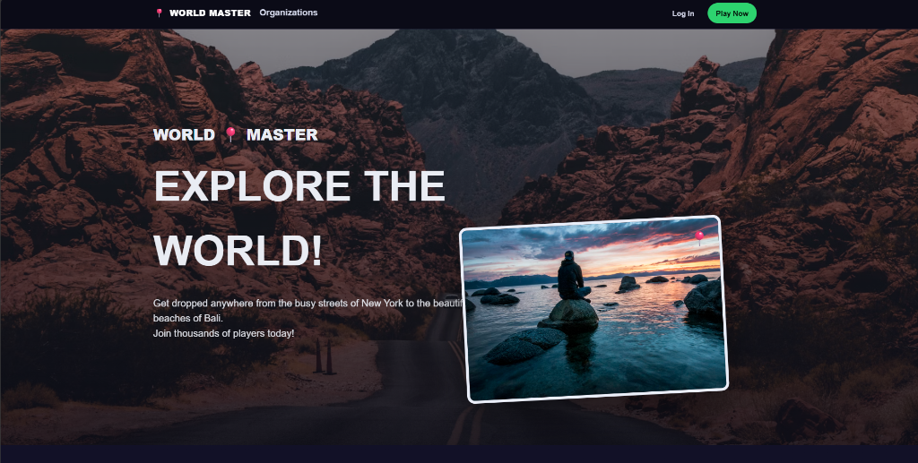 World Master Geography Quiz Game Screenshot